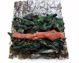 お弁当に　ほうれん草梅海苔巻き作り方2写真