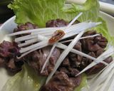 砂肝のニンニク炒めネギのせおつまみ作り方4写真
