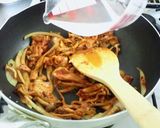 エリンギキムチの真っ赤なぺペロンチーノ作り方4写真