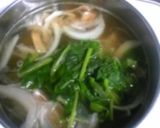 ほうれん草とベーコンのスープ作り方1写真