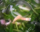 ほうれん草とベーコンのスープ作り方2写真