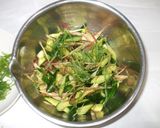 茗荷きゅうりサッパリあえ♪簡単辛子あえ作り方5写真