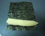 豚肉のヤングコーン磯辺巻き作り方1写真