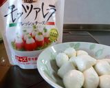 チーズ入りミートボールのトマトソース煮作り方2写真