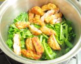 ➏　大根菜と天ぷらのさっと煮　➏作り方6写真