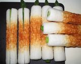 ♪アスパラinちくわ豚バラ巻き♪作り方3写真