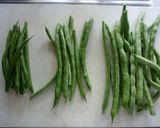 いんげんの　小鉢と　おひたし作り方1写真