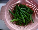 いんげんの　小鉢と　おひたし作り方3写真