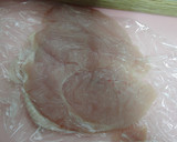 簡単♪野菜のチキン巻きクリームソース風作り方1写真