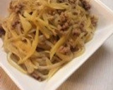 しらたきとしょうがのひき肉炒め☆作り方2写真