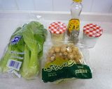 しめじとチンゲン菜　de　あっさりスープ作り方1写真