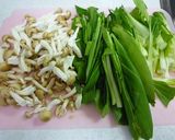 しめじとチンゲン菜　de　あっさりスープ作り方2写真