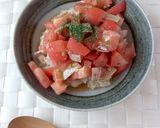 火・レンジなし☆トマトの冷たいぶっかけ丼作り方2写真