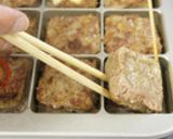 ケーキ型でー口サイズのハンバーグ作り方10写真