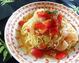 フレッシュトマトと冷凍エビのパスタ作り方8写真