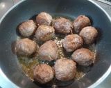チーズ入りミートボールのトマトソース煮作り方9写真