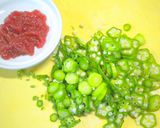 オクラと梅の冷たいスープ作り方1写真
