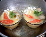 きのことアスパラの冷やし茶碗蒸し作り方3写真