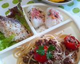 ミニトマトとナスたっぷりミートパスタ作り方4写真