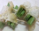 モロッコいんげんと油揚げの簡単焼き❢作り方2写真