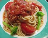 簡単！冷製パスタ！トマト＆ツナ作り方3写真