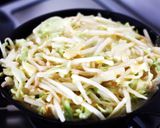 もやしお好み焼き みそソース添え作り方3写真