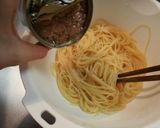 ツナとしょうゆのパスタ作り方2写真