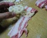 レンコンの豚巻き焼き作り方3写真
