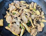 豚バラとエリンギの塩昆布バター炒め作り方4写真