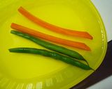 ハム１枚☆お弁当に＊アスパラにんじん巻き作り方1写真