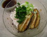揚げなすのっけ冷しうどん作り方2写真