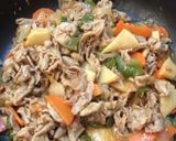 ヘルシーな豚薄切り肉の酢豚風作り方6写真
