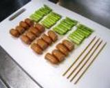アスパラとウインナーの串焼き作り方1写真