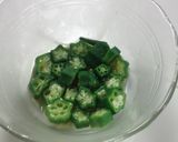 ♪弁当女子♪オクラのおひたし作り方1写真