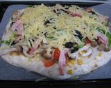 お休みディの和風pizzapan作り方5写真