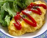 卵2個★レンジで完熟トマトチーズオムレツ作り方7写真