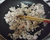 夏でも食欲up！豚肉と三つ葉の香味炒め♪作り方2写真