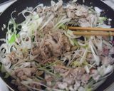 夏でも食欲up！豚肉と三つ葉の香味炒め♪作り方4写真