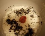ひじきと梅干の炊き込みご飯作り方1写真