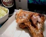 野趣あふるる鶏のもも肉焼き作り方8写真