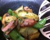 スナックえんどうとベーコンのソテー作り方5写真