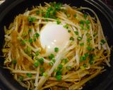 タジン鍋で♪もやし鉄板！作り方4写真