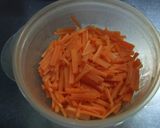 豆苗とにんじんのカラフルなナムル♪作り方4写真