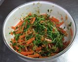 豆苗とにんじんのカラフルなナムル♪作り方5写真