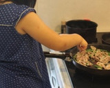 新しょうがと豚肉とインゲンの春雨炒め作り方2写真
