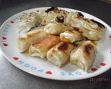 シャキシャキ餃子❁＋チーズ春巻き♡作り方9写真