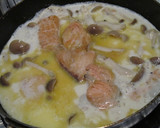 サーモンといくらのとろとろクリームパスタ作り方4写真