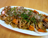3つのソースが香る*絶品 簡単*焼きそば作り方3写真