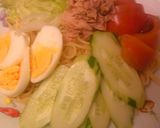 夏の休日ランチに☆お手軽冷製サラダスパ作り方5写真
