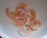 私だけの♪アボエビパスタ納豆のせ♡＾＾♡作り方1写真